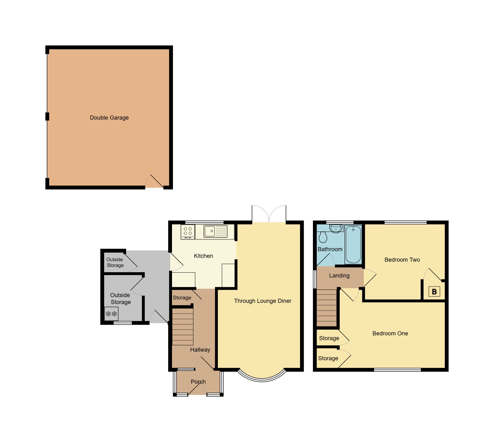 2 bedroom semi-detached house For Sale in Coventry - Floorplan 1.