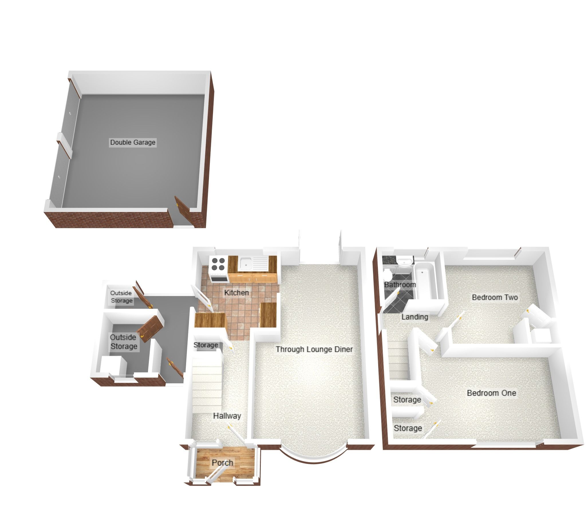 2 bedroom semi-detached house For Sale in Coventry - Floorplan 2.