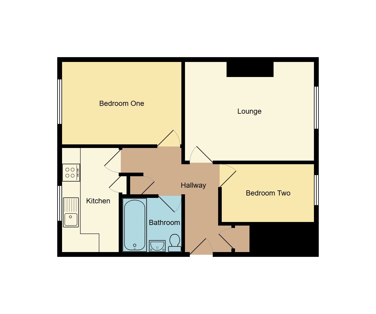 2 bedroom ground floor maisonette flat/apartment For Sale in Coventry - floorplan 2.