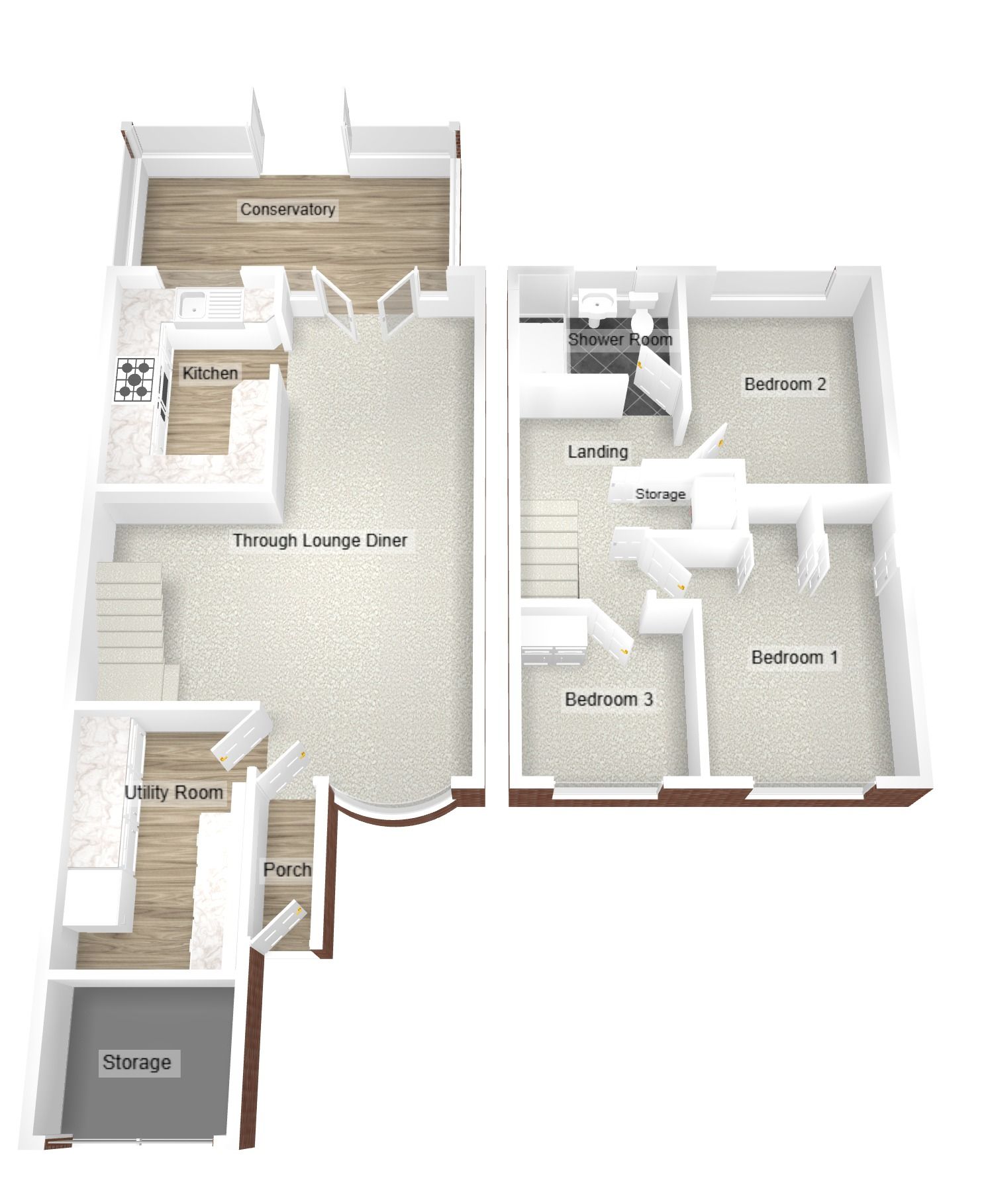3 bedroom semi-detached house For Sale in Coventry - Floorplan 2.