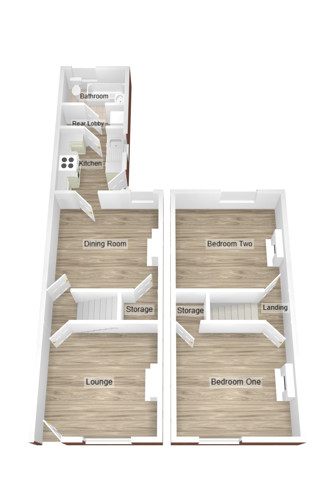2 bedroom mid terraced house For Sale in Coventry - Floorplan 2.