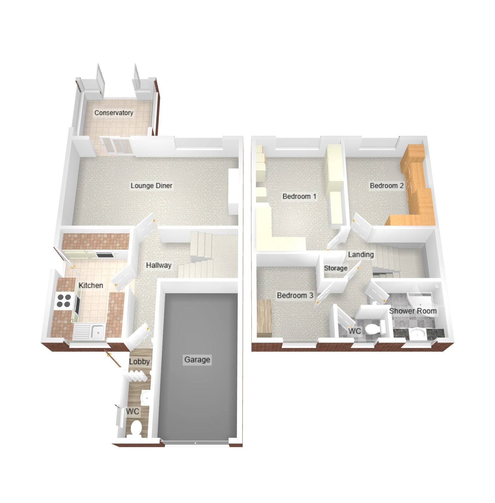 3 bedroom detached house For Sale in Coventry - Floorplan 2.