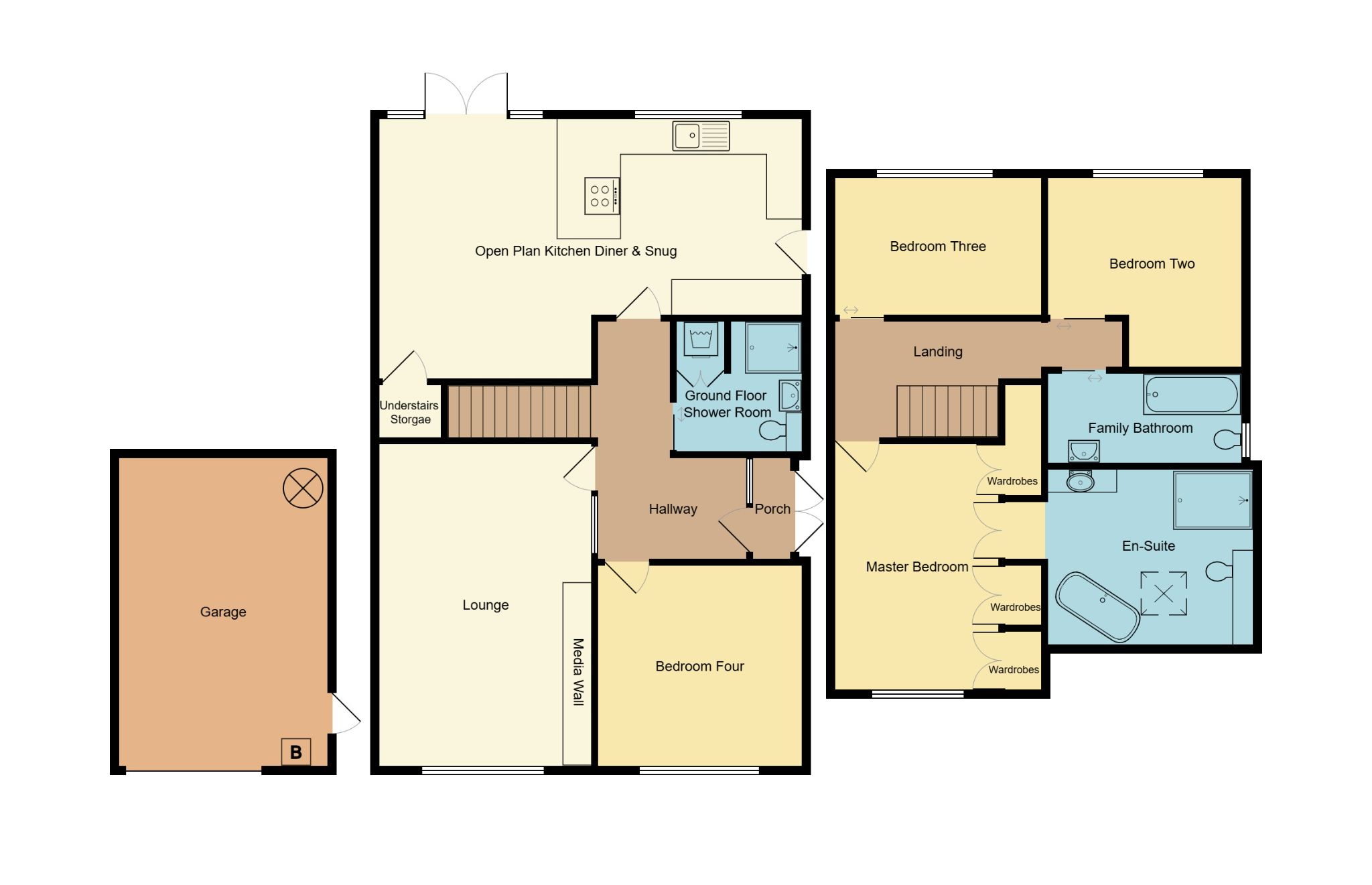 4 bedroom semi-detached dormer house For Sale in Coventry - Floorplan 1.