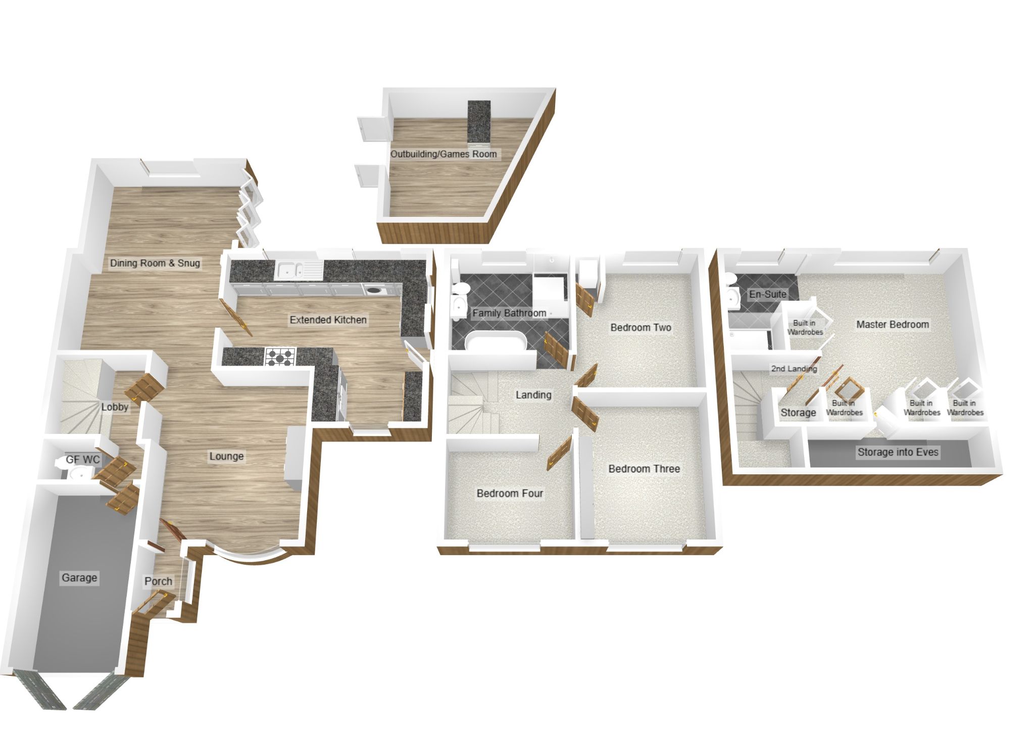 4 bedroom semi-detached house For Sale in Coventry - Floorplan 2.