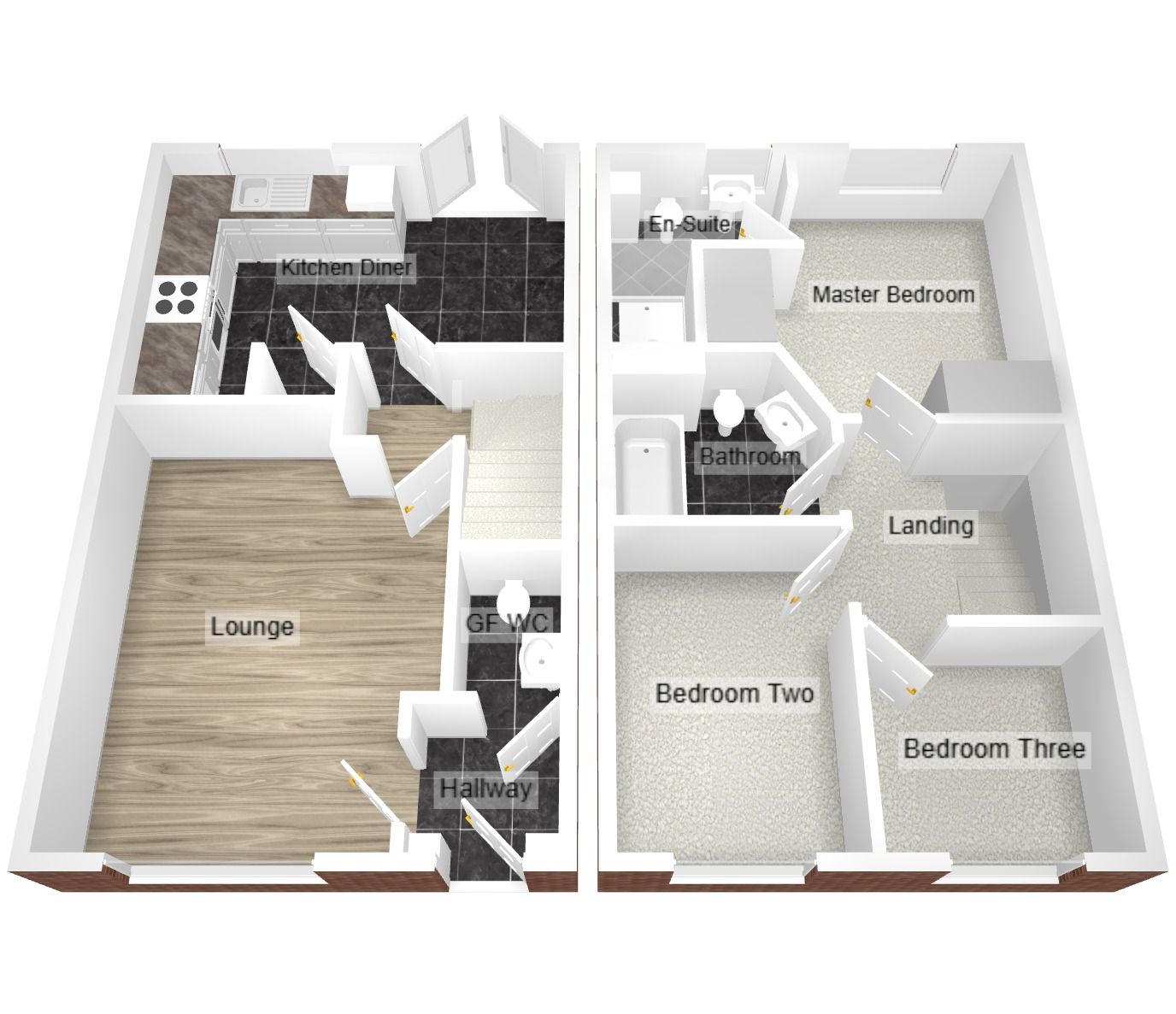 3 bedroom mid terraced house For Sale in Coventry - Floorplan 2.