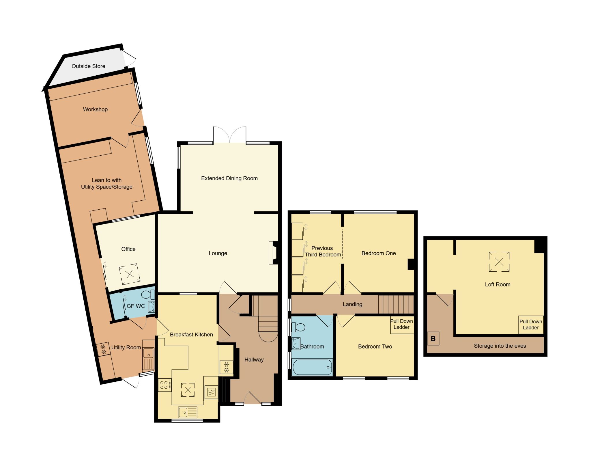 3 bedroom semi-detached house For Sale in Coventry - Floorplan 1.
