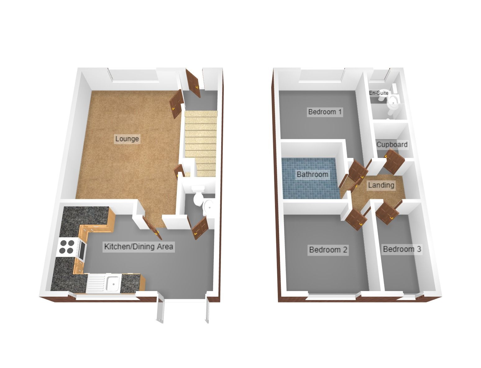 3 bedroom end terraced house Sold in Coventry - Floorplan 1.