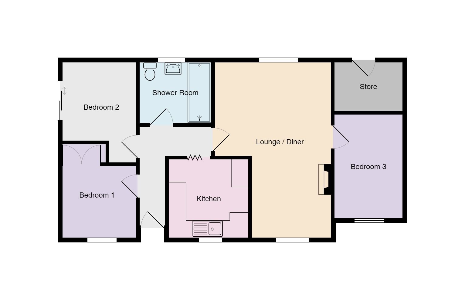 3 bedroom detached bungalow Sold in Coventry - Photograph 1.