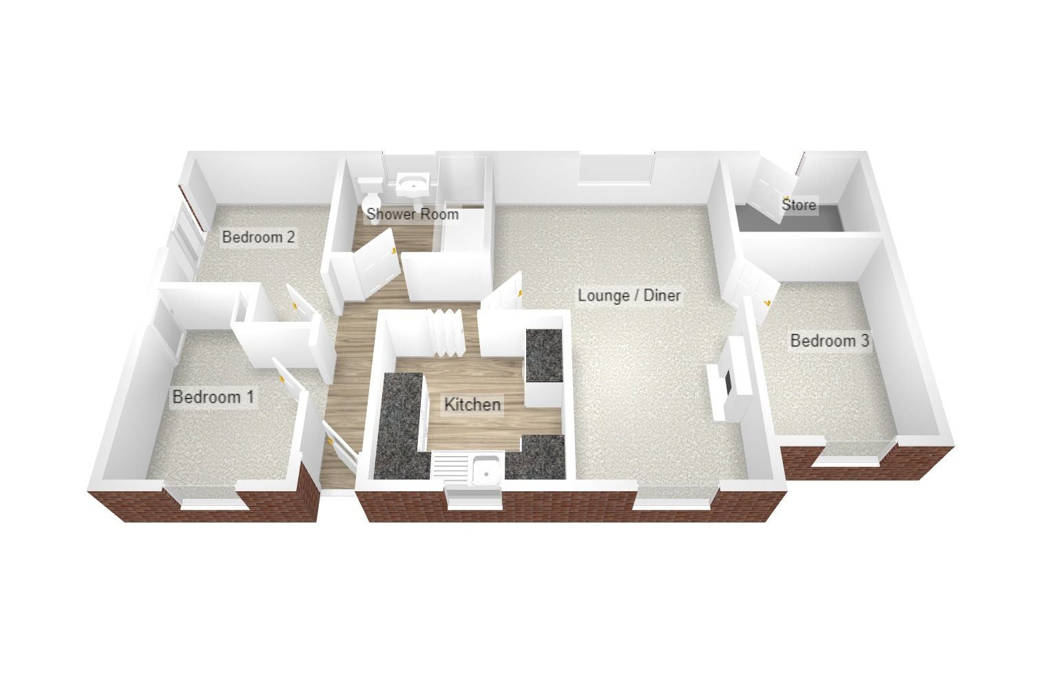 3 bedroom detached bungalow Sold in Coventry - Photograph 2.