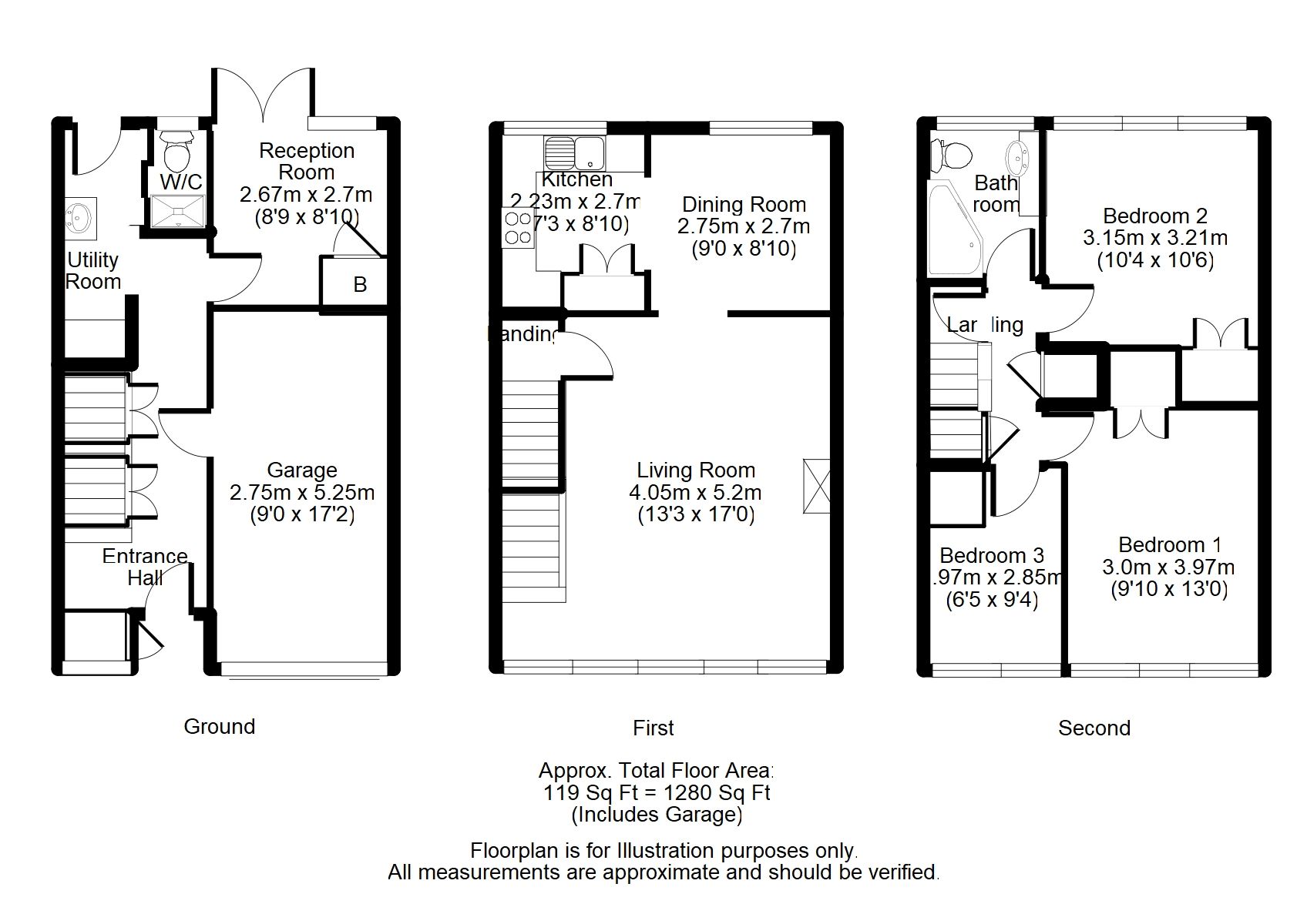 4 bedroom town house Sold in Richmond - Floorplan 1